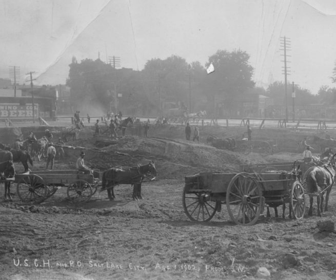 Year 1902 - Site View, August
