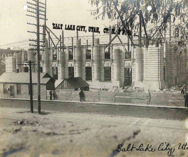 Year 1903 - East Elevation Construction, November