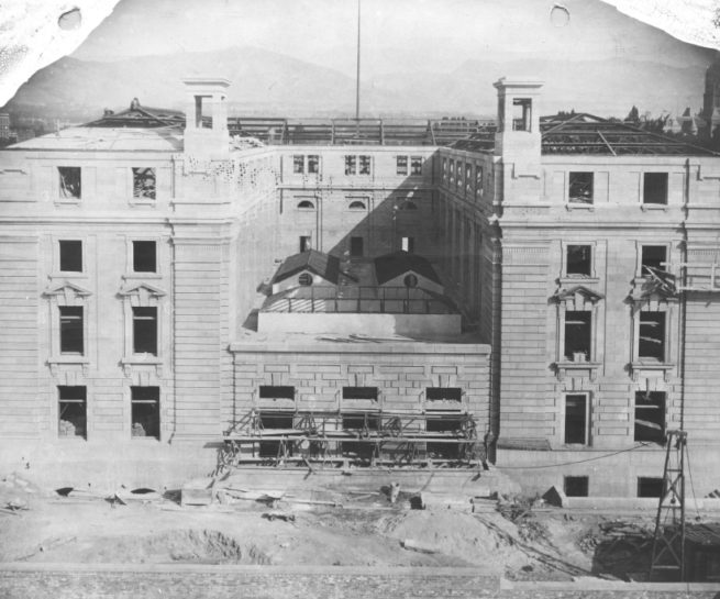 Year 1904 - West Elevation, October