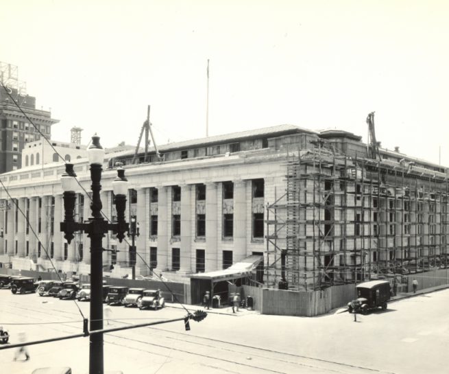 Year 1932 - Northeast Corner Construction, July